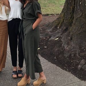 Army green jumpsuit